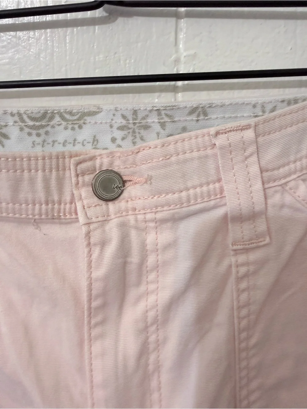 Lee Pale Pink Cargo Capris